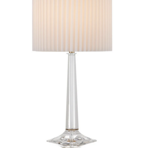 Clear/Antique Brass Table Lamp